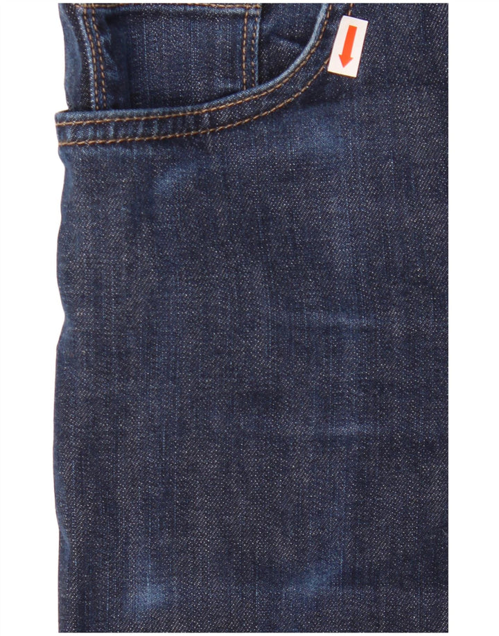 HUGO BOSS Mens Jeans Slim W34 L34 Azul Marinho Algodão