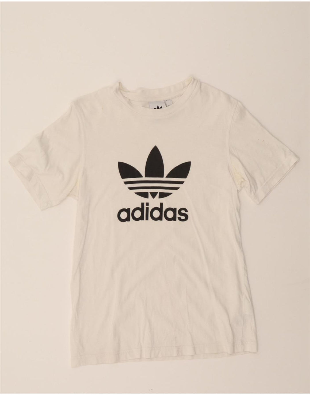 ADIDAS Mens Graphic T-Shirt Top XS White Cotton Vintage Adidas and Second-Hand Adidas from Messina Hembry 