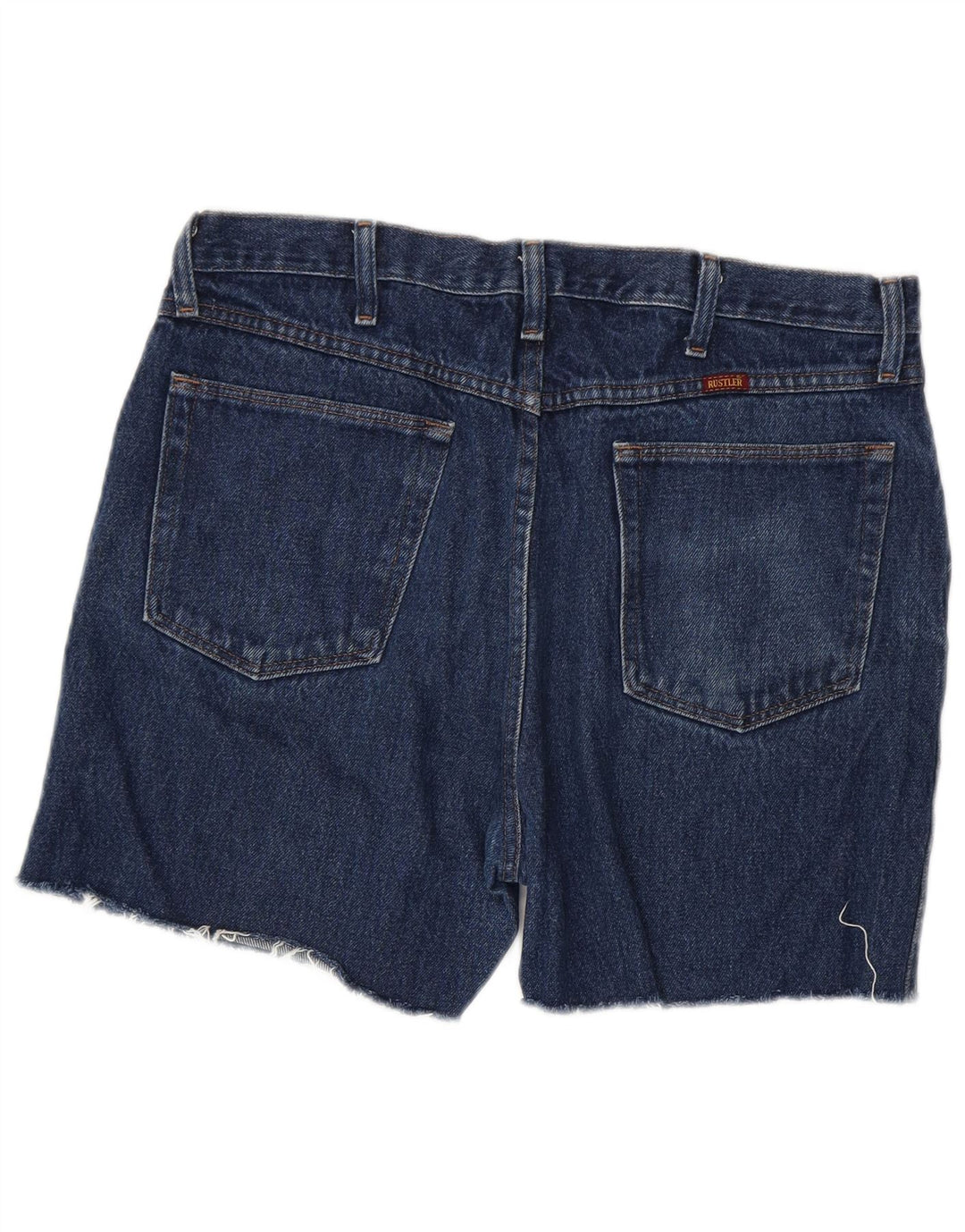 Shorts jeans masculino RUSTLER W36 grande algodão azul marinho