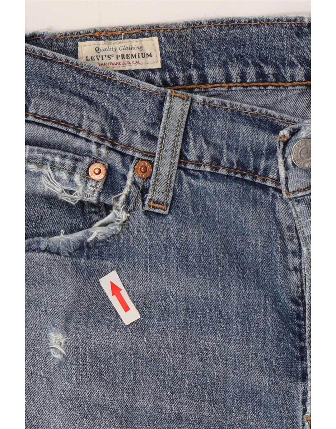Calça jeans feminina Levi's 511 Tapered Slim W30 L30 azul algodão