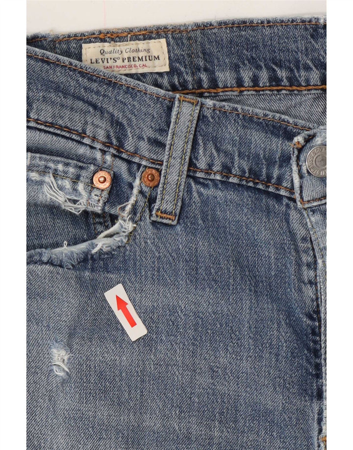 Calça jeans feminina Levi's 511 Tapered Slim W30 L30 azul algodão