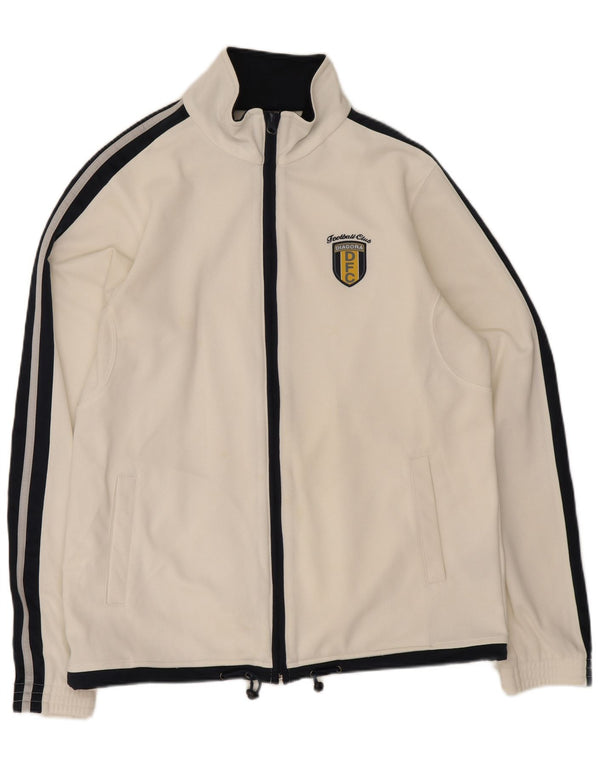 Diadora Mens Tracksuit Top Jacket UK 36 Small White Colourblock Poliéster