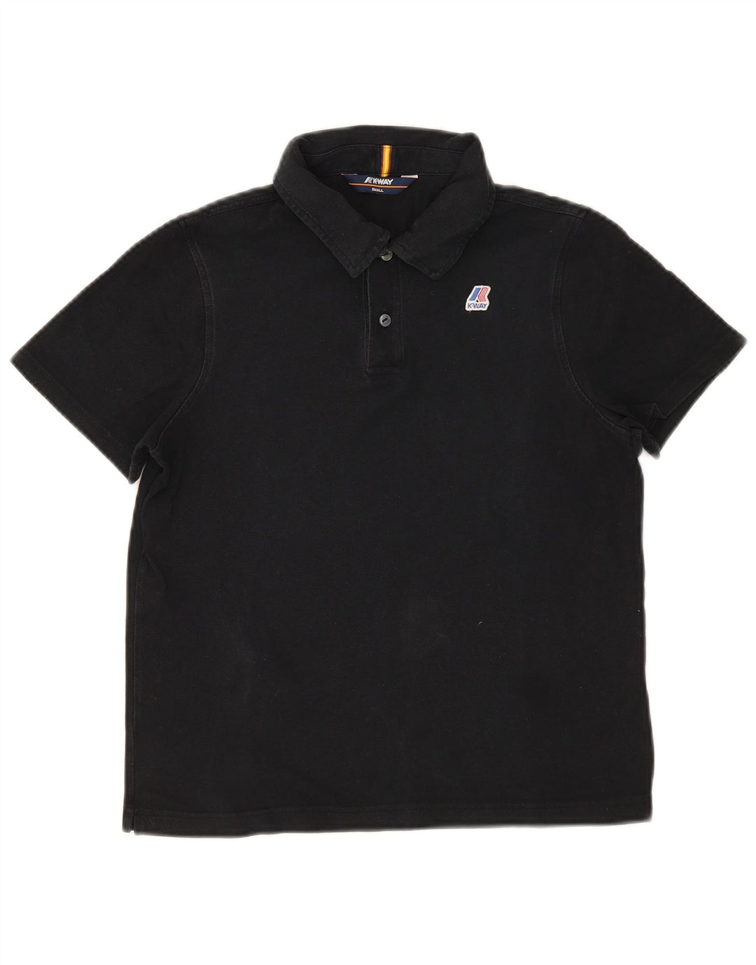 Camisa polo masculina K-Way pequena preta