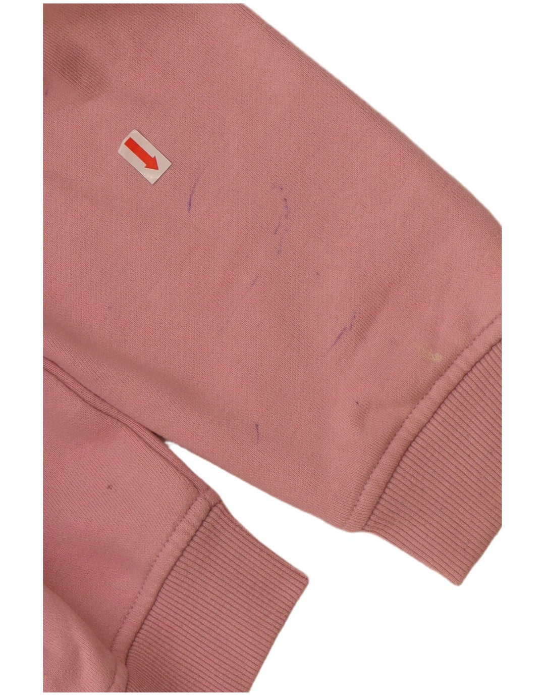 ELLESSE moletom feminino gráfico jumper UK 12 médio algodão rosa