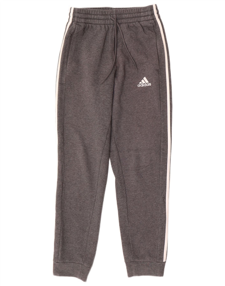 Calça de treino masculina ADIDAS joggers pequeno algodão cinza