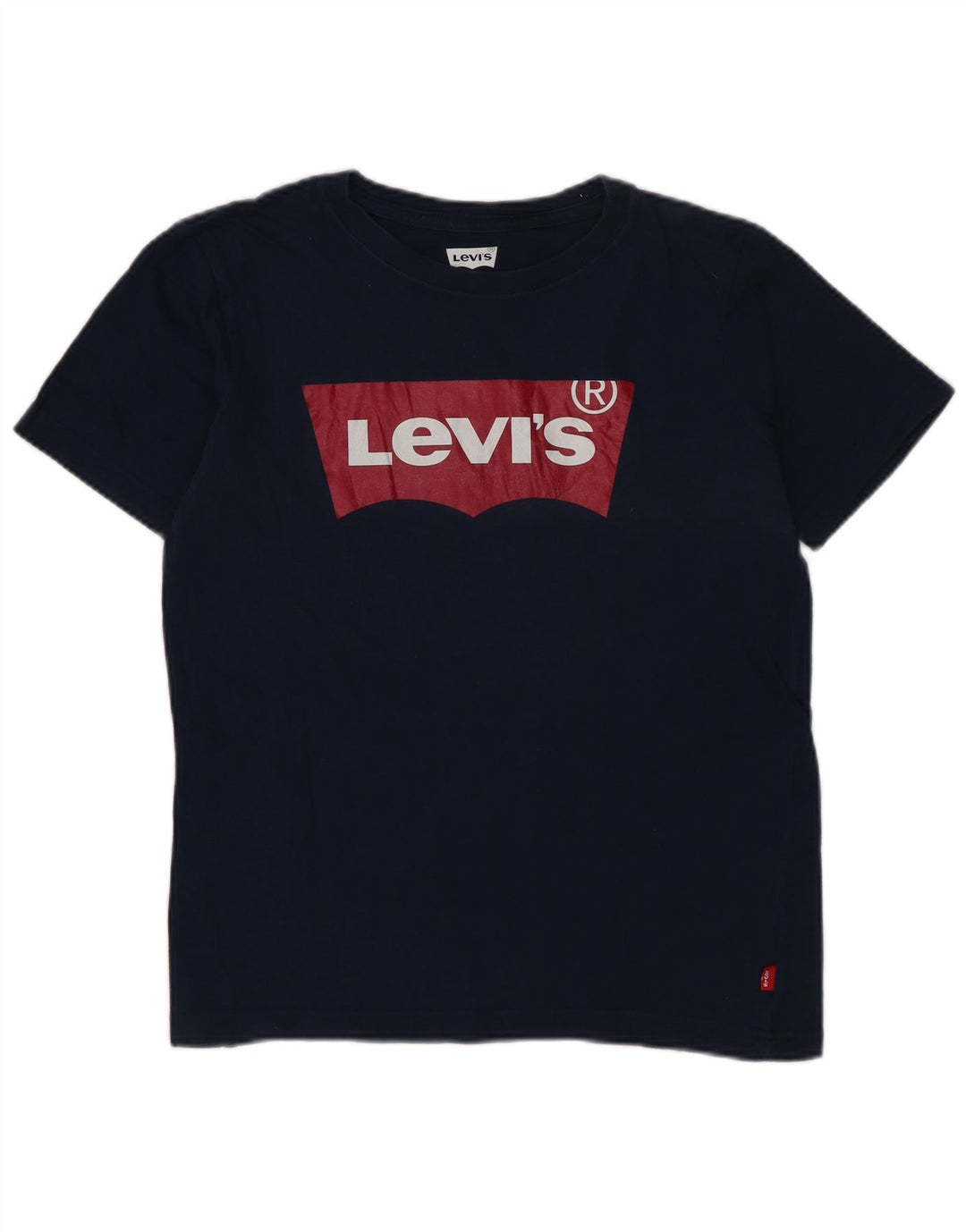 Camiseta Levi's Boys Graphic Top 9-10 Anos Logotipo Azul Marinho