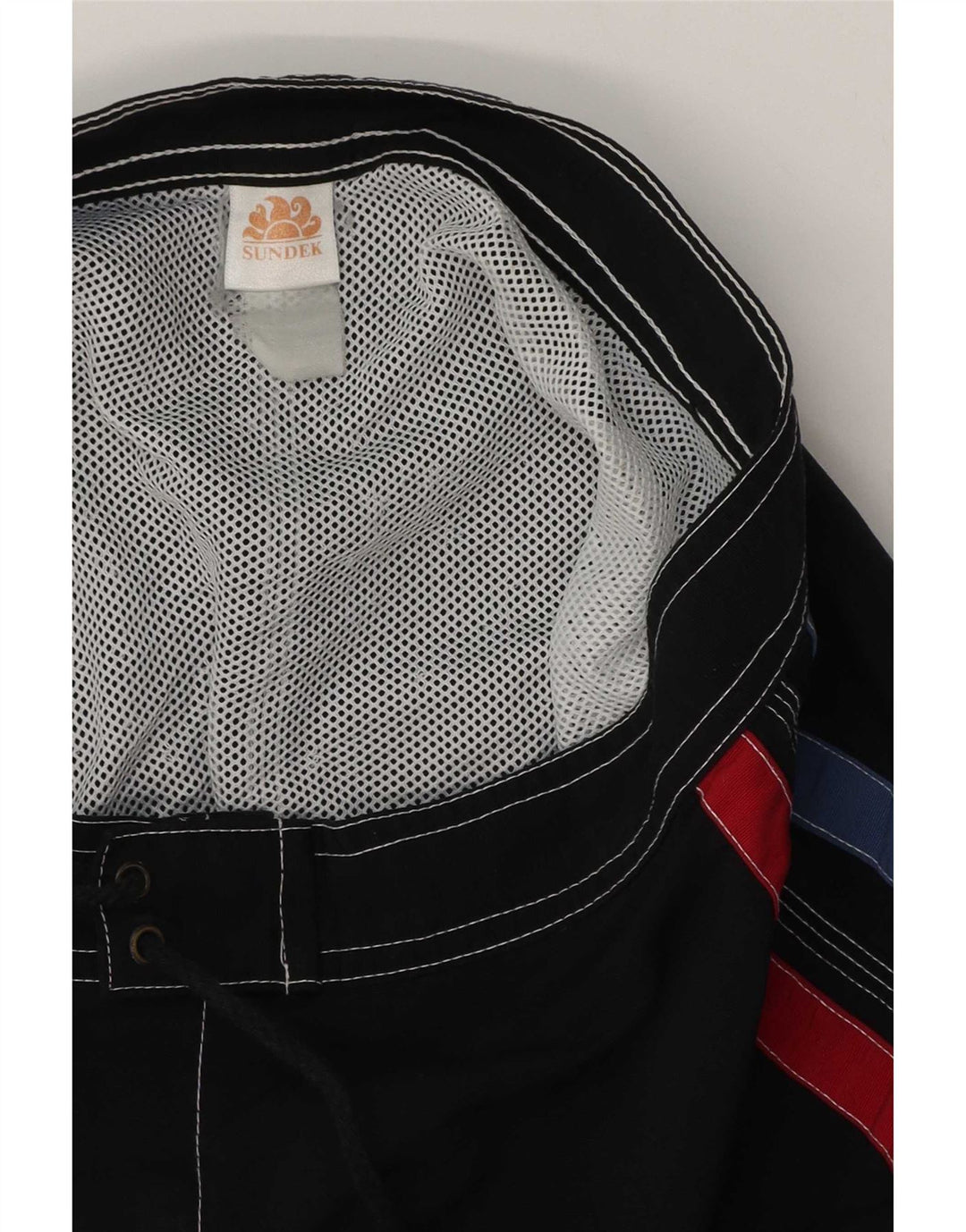 Shorts de natação masculino Sundek médio preto colorblock nylon