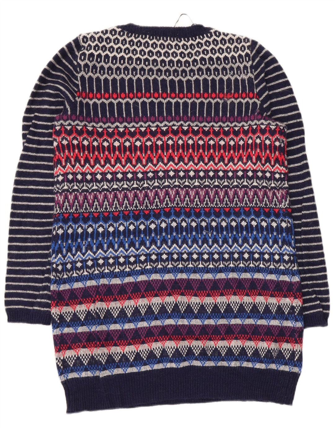 Suéter feminino Marks & Spencer com gola redonda Reino Unido 12 médio multicolorido