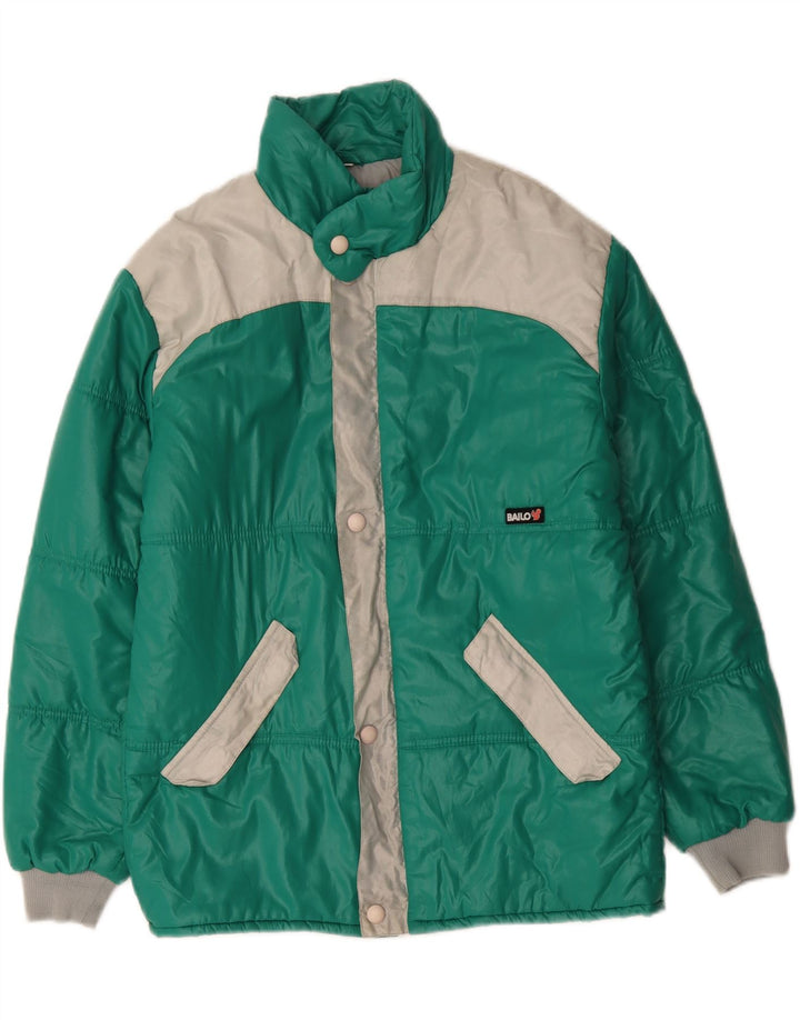 Jaqueta acolchoada masculina BAILO IT 48 poliamida colorblock verde médio