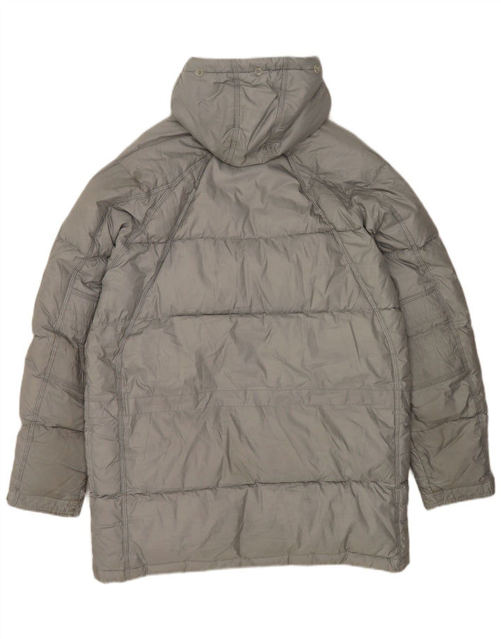 Casaco acolchoado masculino Nike com capuz solto e poliéster cinza médio 39/41