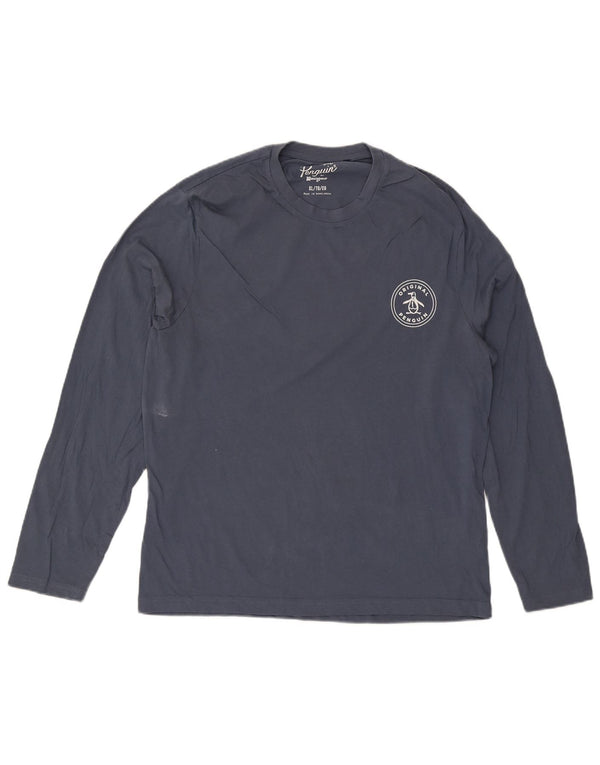 Penguin Masculino Top Manga Longa XL Azul Marinho Algodão