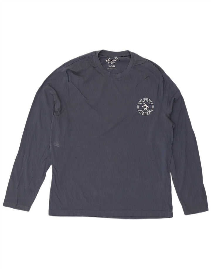 Penguin Masculino Top Manga Longa XL Azul Marinho Algodão