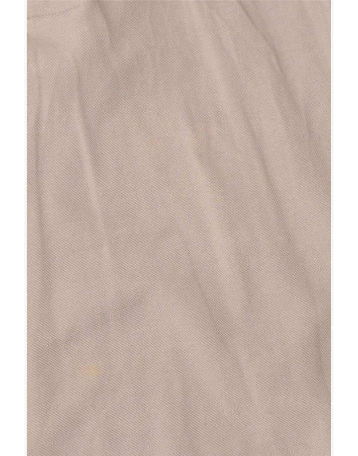 Camisa polo masculina Lacoste tamanho 6 XL cinza algodão