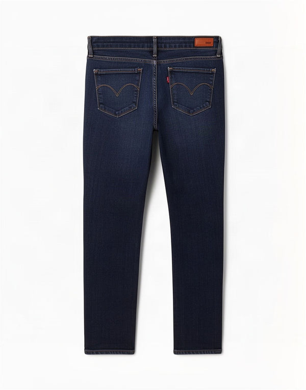 Calça jeans feminina Levi's Demi Curve Modern Rise Crop Skinny W28 L24 Azul marinho