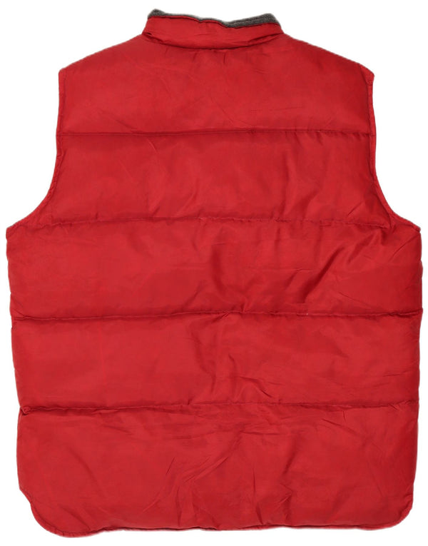 Southern Mens acolchoado Gilet UK 40 grande poliéster vermelho