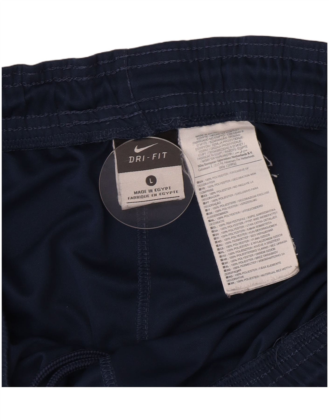 Shorts esportivos masculinos Nike Dri Fit grandes poliéster azul marinho