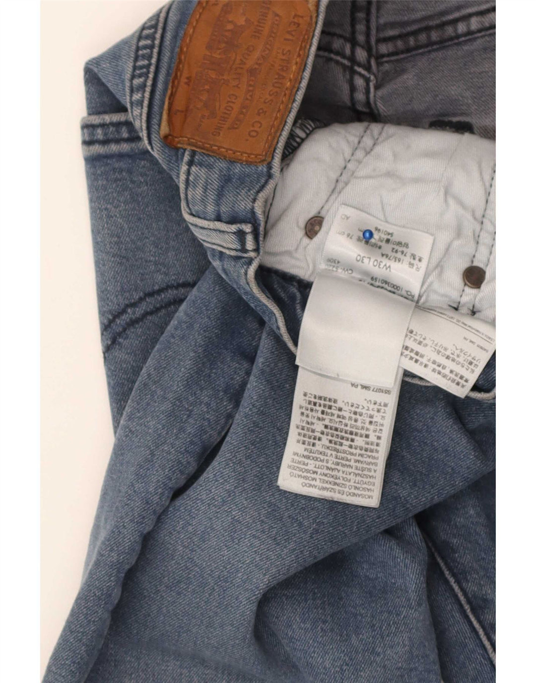 Levi's Mens Slim Jeans W30 L30 Azul Algodão