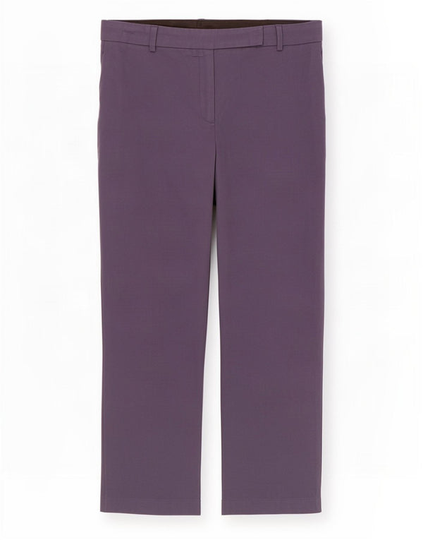 Calça casual feminina Marks & Spencer UK 14 grande W32 L28 azul marinho