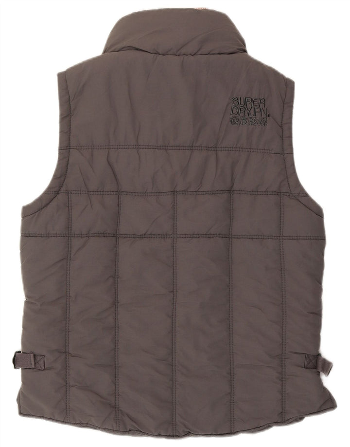 Colete acolchoado masculino Superdry UK 38 algodão cinza médio