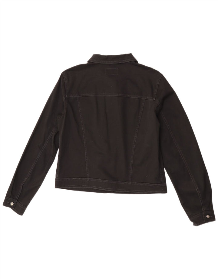 Jaqueta bomber feminina Byblos IT 50 XL algodão preto