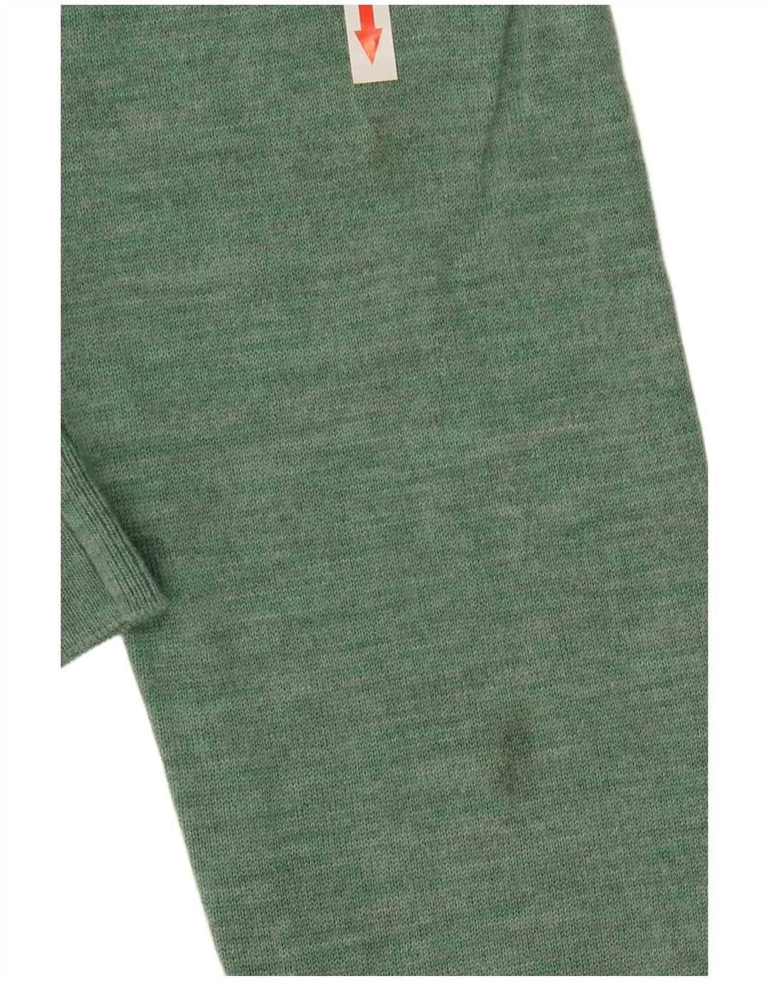 Suéter masculino John Lewis com gola redonda, lã merino verde médio