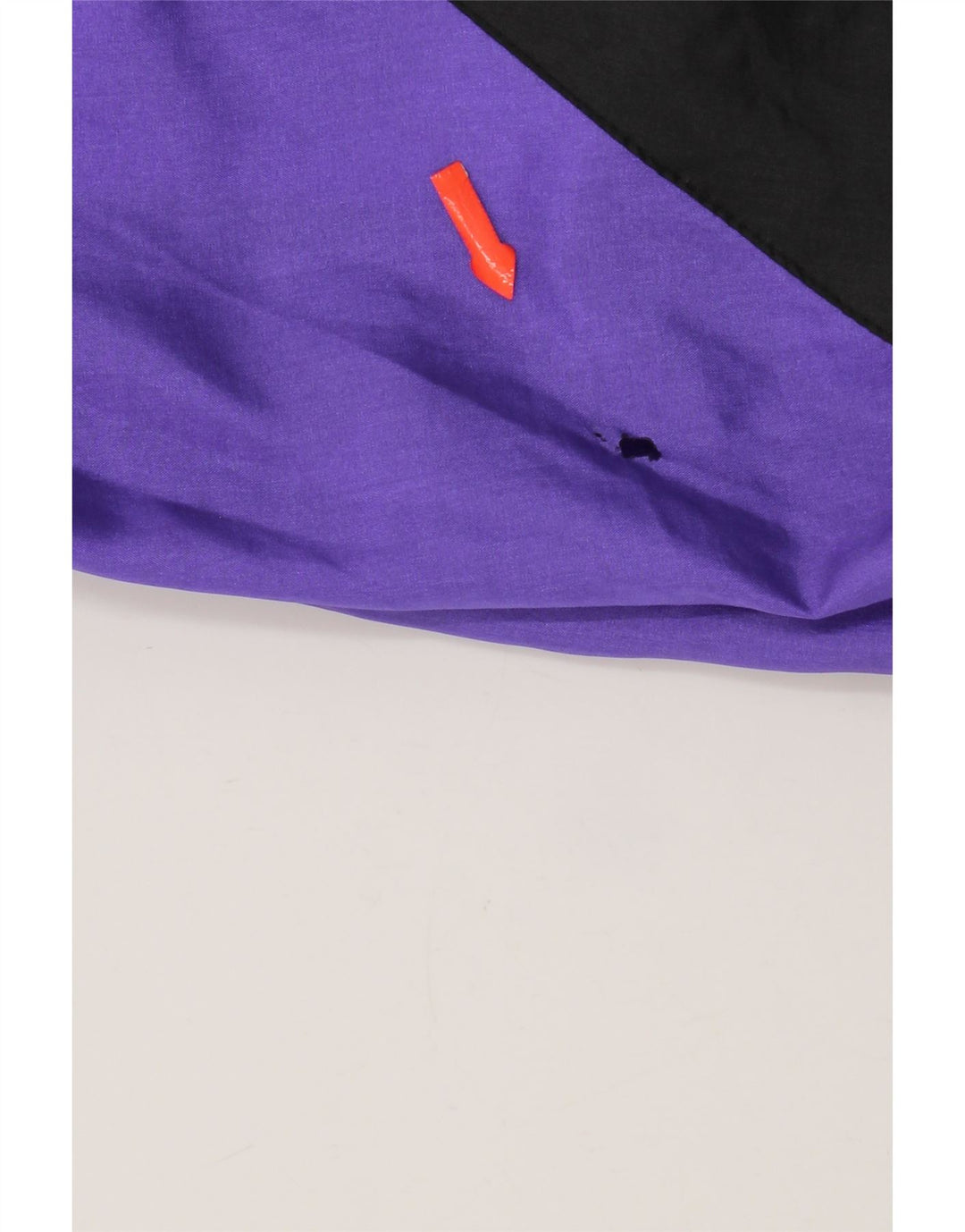 Jaqueta superior de agasalho masculino vintage grande colorblock roxo nylon
