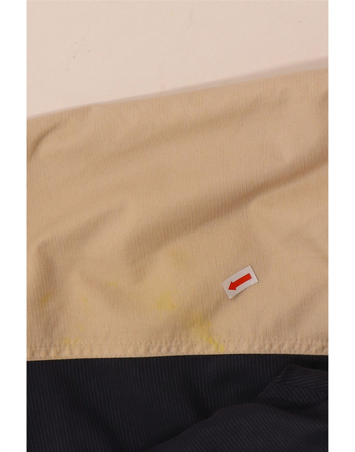 Jaqueta de chuva feminina Reebok com capuz e pulôver UK 12 Medium Beige Colourblock