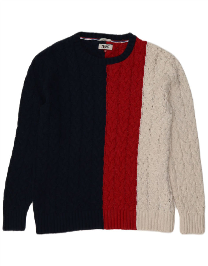 Suéter masculino Tommy Hilfiger com gola canoa médio multicolorido
