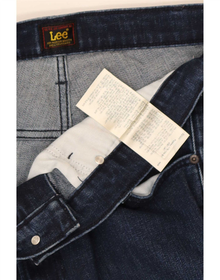 Lee Mens Straight Jeans W36 L32 Azul Algodão