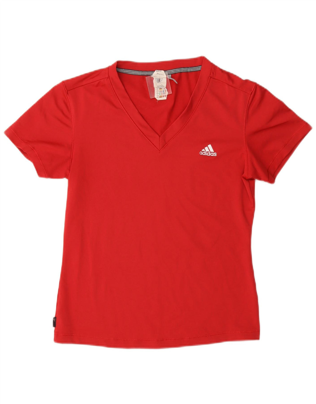 Adidas Womens Clima 365 T-Shirt Top UK 14 Medium Red Poliéster