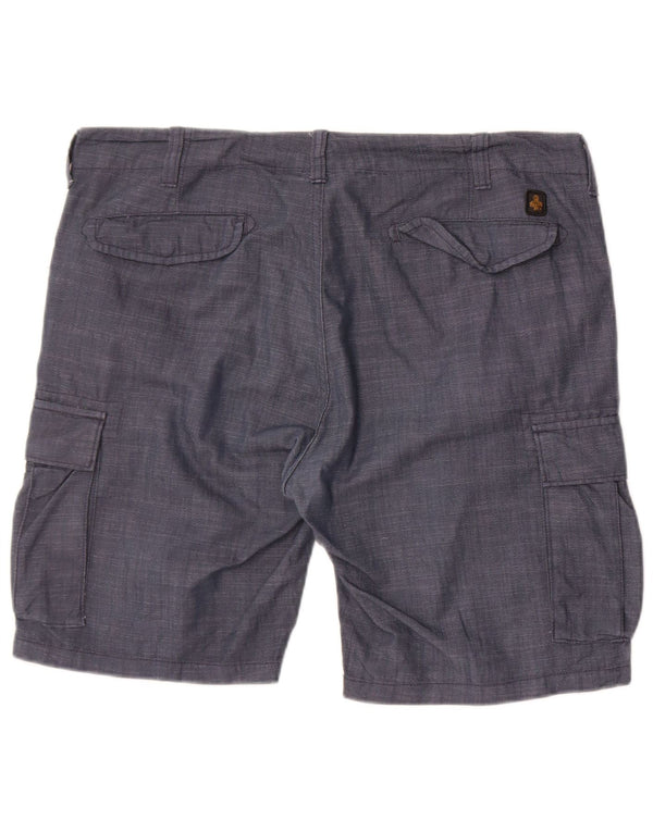 Shorts cargo masculino Refrigiwear IT 54 2XL W40 algodão azul marinho