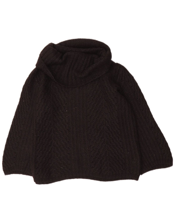Suéter feminino Armani Jeans manga 3/4 com gola redonda Reino Unido 14 grande preto