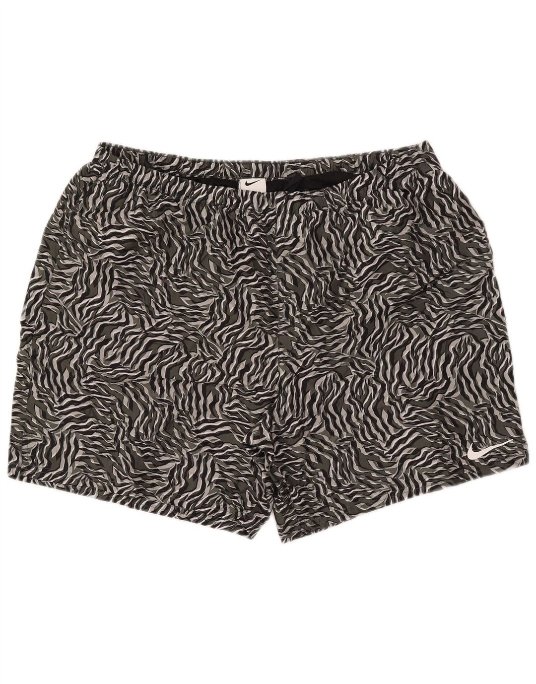 Shorts de natação masculino Nike 2XL cinza com estampa animal de poliéster
