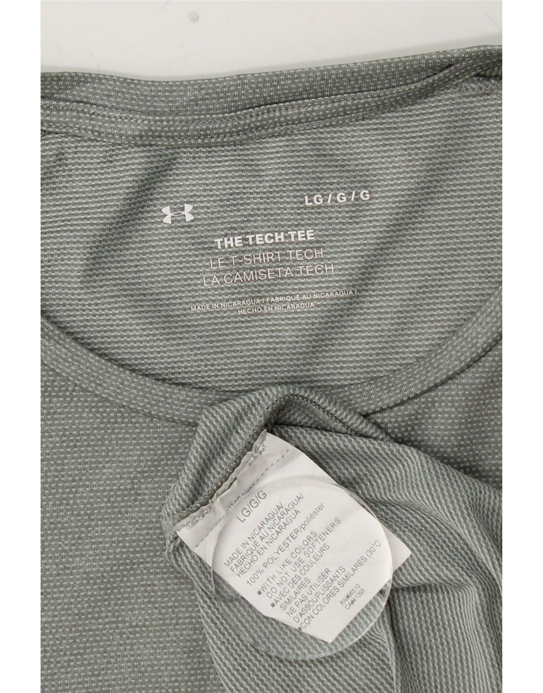 Camiseta masculina UNDER ARMOUR grande poliéster verde