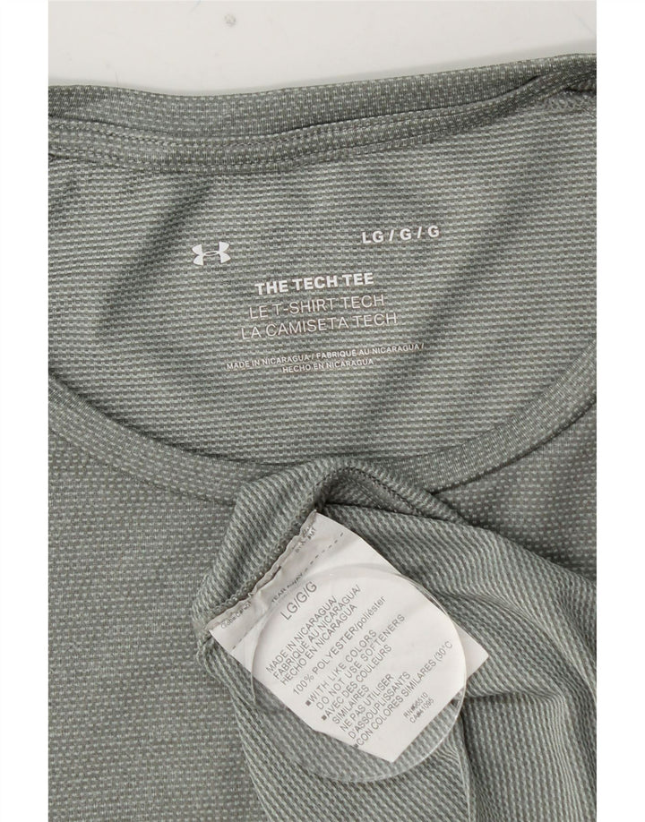 Camiseta masculina UNDER ARMOUR grande poliéster verde