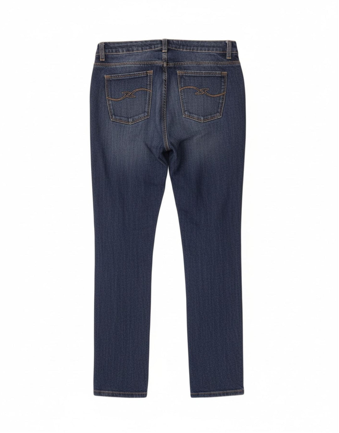 Trussardi Jeans Slim Feminino IT 40 Pequeno W26 L29 Azul Algodão
