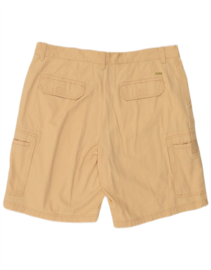 Shorts cargo masculino IZOD W38 XL algodão bege