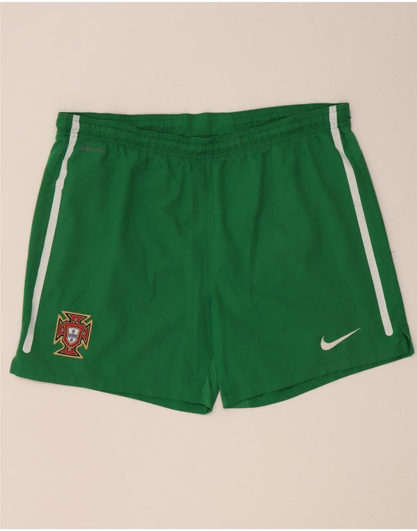 Nike Mens Portugal Sport Shorts Grande Poliéster Verde