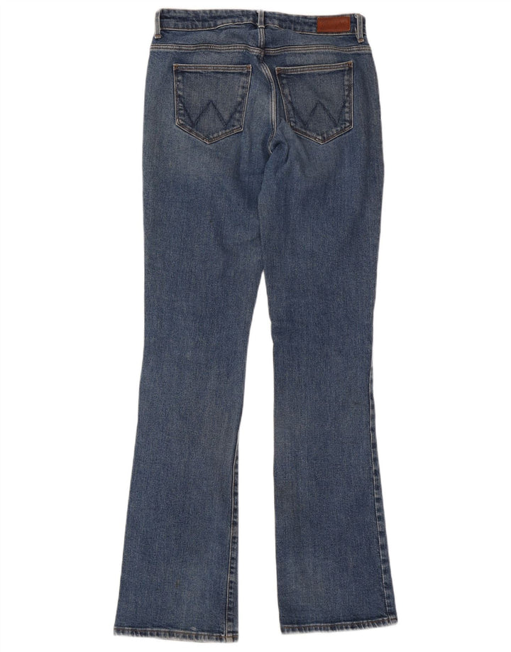 Wrangler feminino bootcut jeans W29 L34 azul algodão