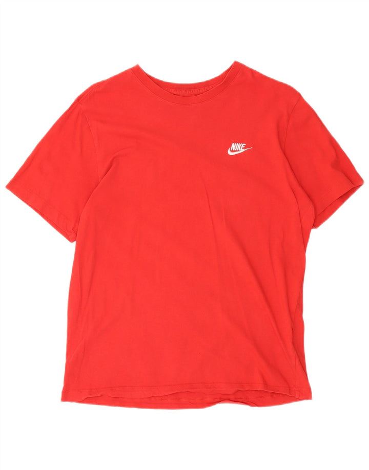 Camiseta masculina Nike Top médio algodão vermelho