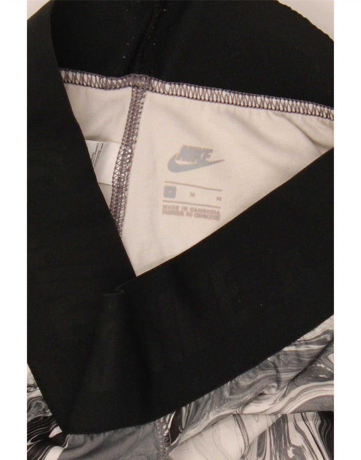 Leggings Nike Feminino Abstract Pattern UK 12 Algodão Cinza Médio