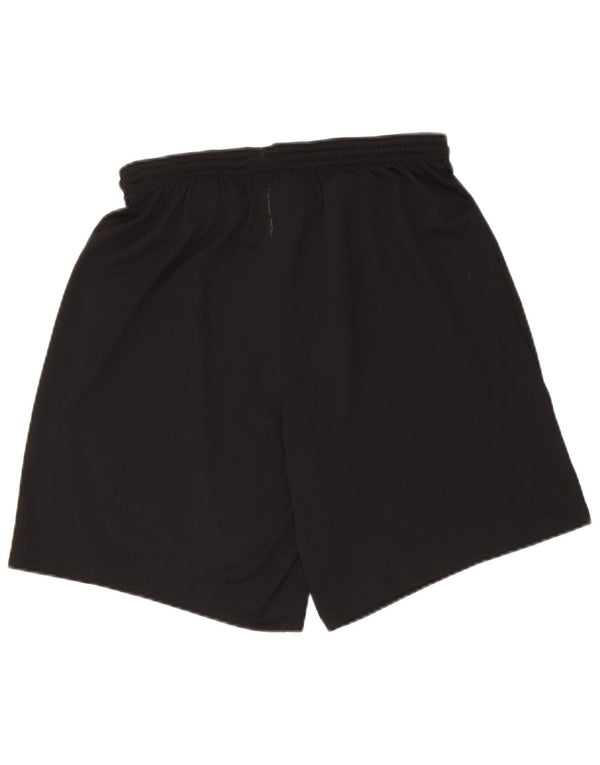 Shorts esportivos gráficos Nike Dri Fit feminino UK 16 grande poliéster preto