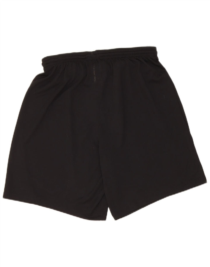 Shorts esportivos gráficos Nike Dri Fit feminino UK 16 grande poliéster preto