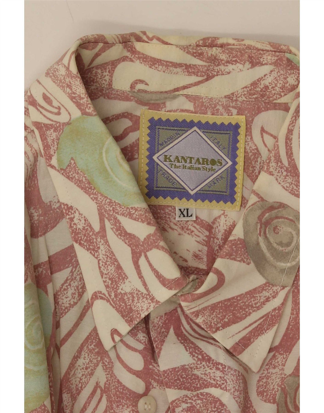 Camisa masculina Kantaros com estampa abstrata XL multicolorida