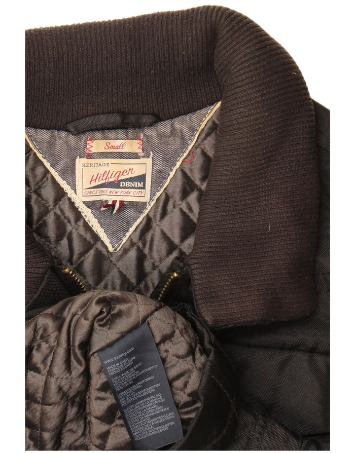 Jaqueta utilitária feminina Tommy Hilfiger Reino Unido 10 pequena preta nylon