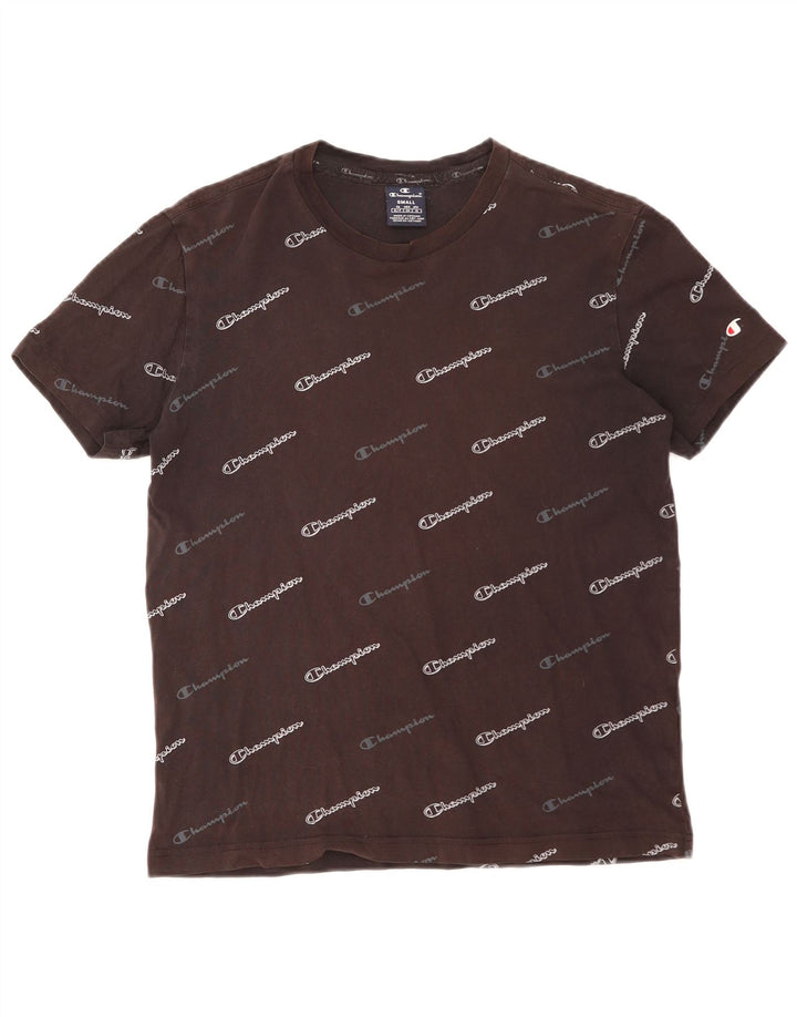 Camiseta masculina gráfica CHAMPION pequena preta