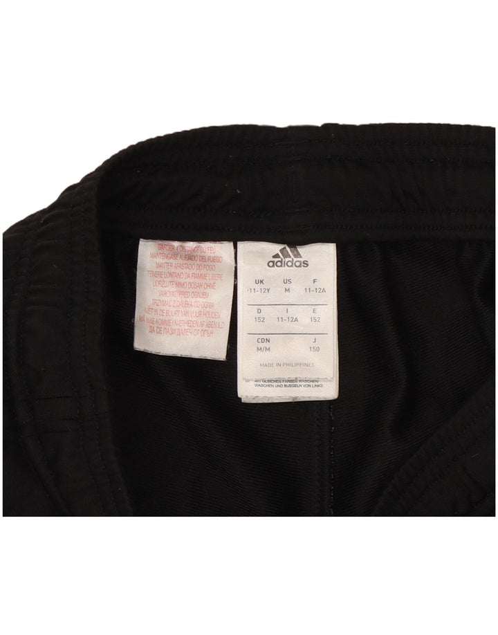 Calças de treino Adidas meninos 11-12 anos poliéster preto