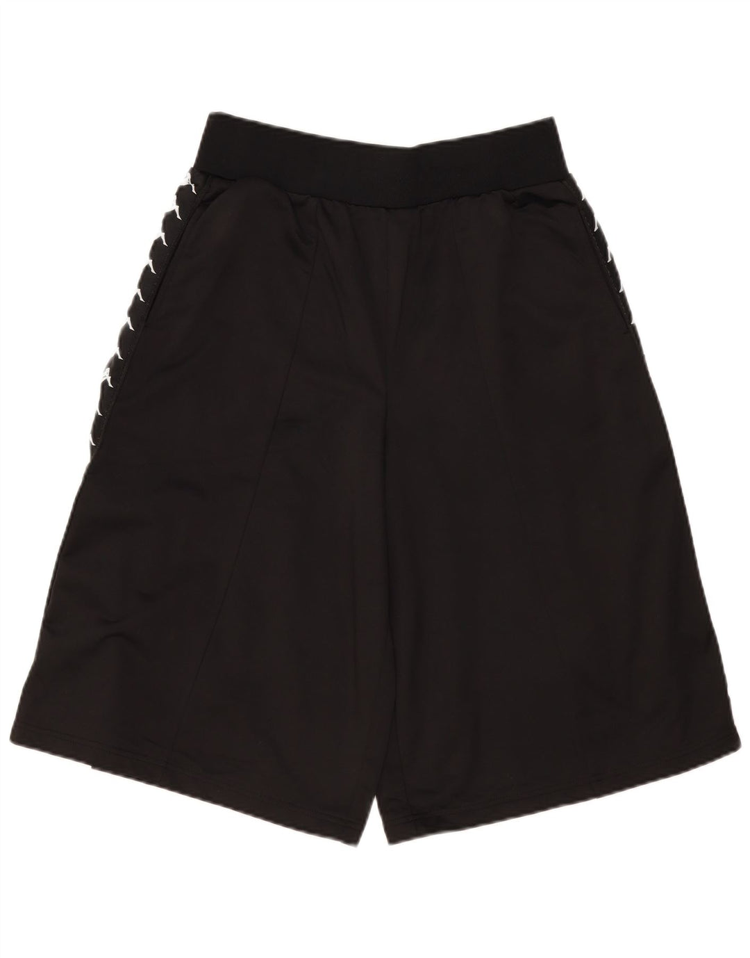 Shorts esportivos gráficos masculinos Kappa pequenos pretos