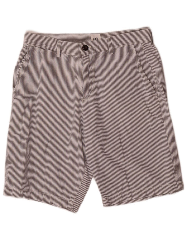 Shorts Chino Masculino Gap W29 Pequeno Algodão Listrado Branco
