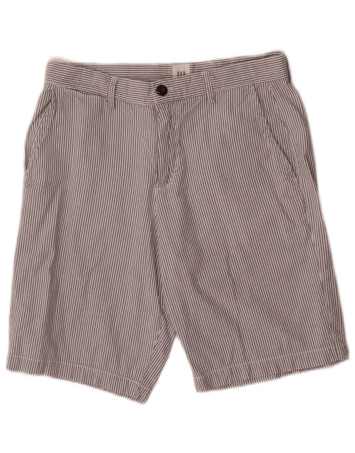 Shorts Chino Masculino Gap W29 Pequeno Algodão Listrado Branco